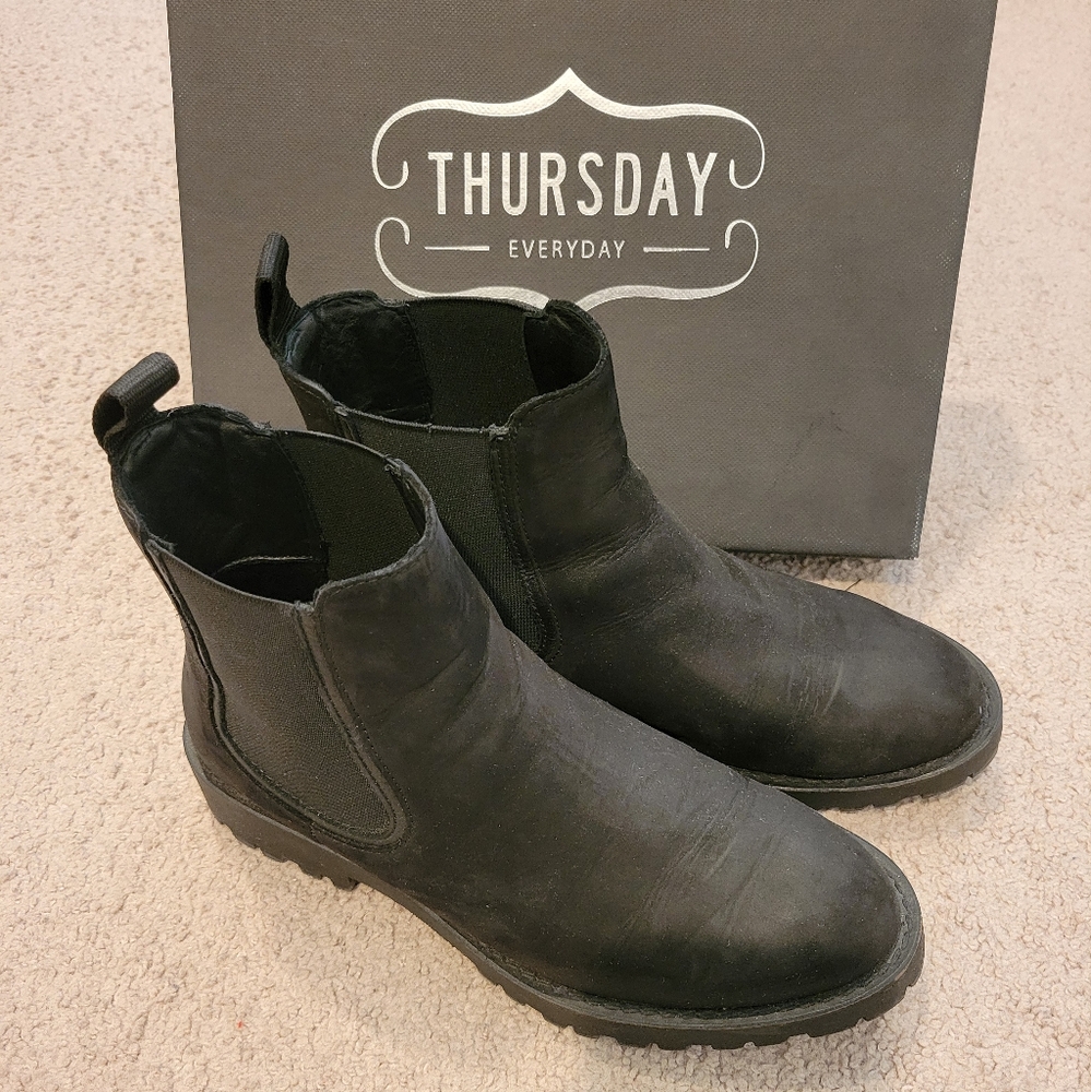 THURSDAY BOOT COMPANY Legend Matte Black Chelsea Boot Size US 8 Wide